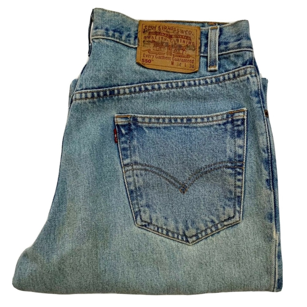 Levi’s 550 Jeans Relaxed Fit Denim Light Wash Blue